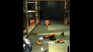 Secret basket in warehouse: paper toss 2