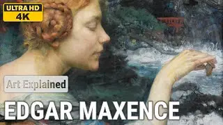 Edgar Maxence: A collection of 10 artworks with title and year, around 1912 [4K]