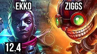 EKKO vs ZIGGS (MID) | 7/0/3, 1.3M mastery, 700+ games, Godlike | EUW Master | 12.4