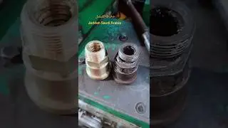 Valve Pes Making Bross Inside Thread |#umarautoworks #lathemachine #machine #cuttingmachine #diy