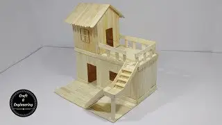 How to Make Popsicle Stick House for Rat