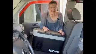 IDEAL Van Life Small FRIDGE/FREEZER? Low Power, Quick Cooling, Fits Between Front Seats