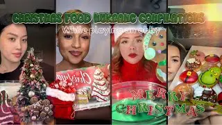 ✨🎄🍪❄️Christmas food mukbang compilation while playing an obby | (I DONT OWN THESE VIDEOS)❄️🍪🎄✨