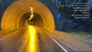 Timelapse from Larvik to &Aring;sane (Bergen) Norway