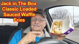 Jack in The Box Classic Loaded Sauced Waffle Fries Taste Test Rating and Review