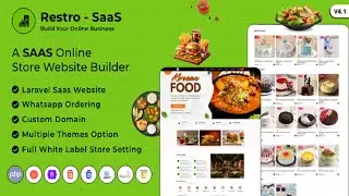 Restro SaaS Multi Restaurant Online WhatsApp Food Ordering System
