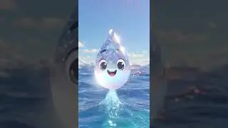 The Water Drop&rsquo;s Big Journey 💧| Kids Moral Story | Nature Learning #viral #shorts #explore #cartoon