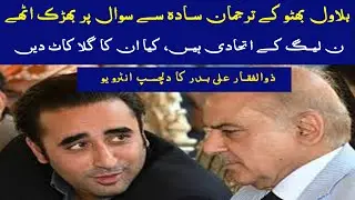 Spokesperson chairman PPP Bilawal Bhutto Zardari. Zulfiqar Ali Radar Revealing PPP's policy
