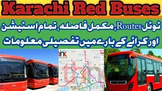 karachi red buses routes,fare and distance. #peopleredbuses  #karachibuses #zeeexpert