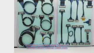 AWG 44 micro coax hipot continuity test IPEX 20455-050E-68 coaxial cable connector types Ground Cabl