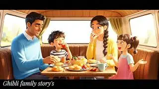 Traveling Through Foggy Mountains with Family | Cozy Ghibli Style Story