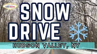 [4K] Driving After Snow in the Hudson Valley ❄️☃️  |  Slate Hill, New York