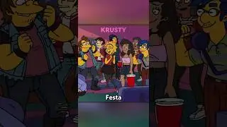 BART D&Aacute; UMA FESTA #simpsons