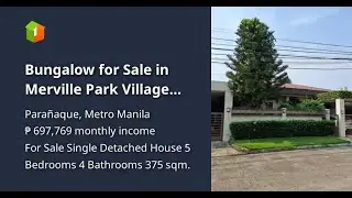 Bungalow for Sale in Merville Park Village Paranaque City