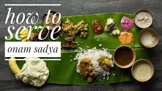 #Shorts How To Serve A Traditional Sadya On Banana Leaf | How To Serve Onam Sadya | Onam Special