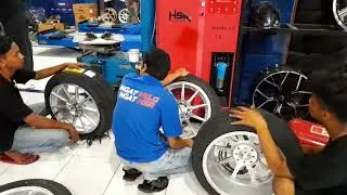 Avanza Veloz Modif Velg Ring 17 HSR RAIS2 dengan ban 205 50 r17 Makin elegant #tokovelgmobilsemarang