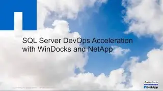Docker Window Containers with SQL Server, WinDocks and NetApp