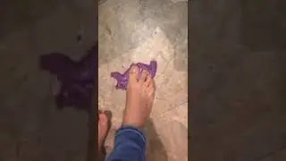 satisfying slime watch me play with slime with my feet 1