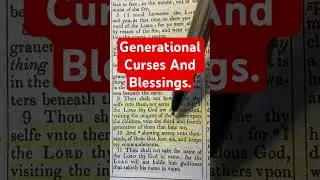 Do You Believe In Generational Curses And Blessings? 🤔 Deuteronomy 5:9-10 #God Of #Israel #Bible