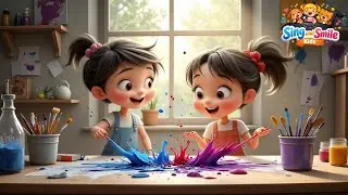 🎨 Color Mixing Song for Kids | Learn Colors Red Blue Yellow | Nursery Rhymes...