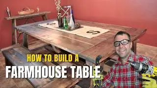 How to build a Farmhouse Table - The Most Complete Video Online - Episode 7