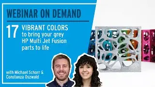 Webinar I 17 Vibrant Colors for Grey HP MJF Parts | DyeMansion