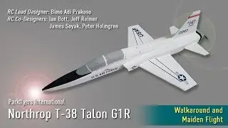 Parkflyers International Northrop T-38 Talon G1R: Walkaround and Maiden Flight