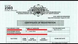 What is COR or  Certificate of Registration for BMBE