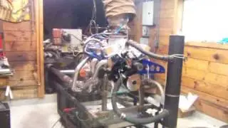 Steve clukey's small block 340 stroker motor on the dyno, 753 hp 612 lbs of torque 1