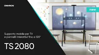 ONKRON TS2080 Supporto mobile  per TV e pannelli interattivi