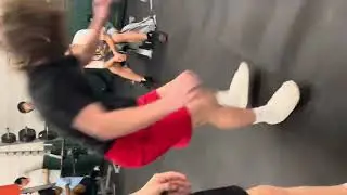 Gabe Spencer hits backflip