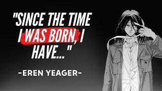 Eren Yeager Quotes About Freedom - Anime Quotes With Voice