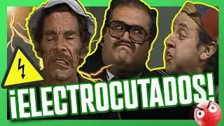 Don Ramón hace que todos se electrocuten tratando de reparar su televisión