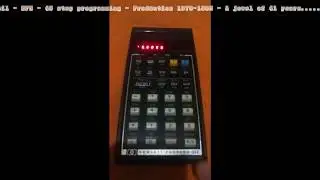 HP 33E - Calculating the PI number