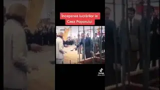 &Icirc;nceperea lucrărilor la Casa Poporului de soții Ceaușescu