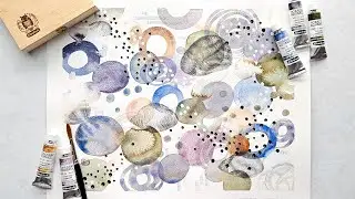 Intuitive Flow: Orb Painting with Schmincke Tundra Watercolors