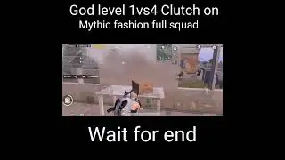 god level 1vs4 Clutch on on mythic fashion clutch  @Nowme Gaming #shorts