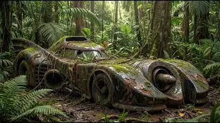ASMR Car Restoration FULL RESTORATION | Abandoned Batmobile Found in the Forest | RestoPlus