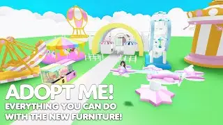 EVERYTHING YOU CAN DO WITH THE MOVING FURNITURE! in Adopt me! #roblox #adoptme #speedbuild