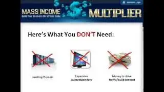 Mass Income Multiplier Review : Member Area