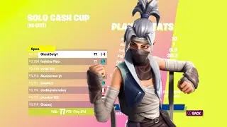 Solo Cash Cup Highlights on console (77 points) Old Gen 60 fps