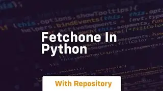fetchone in python