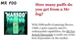 Buy Mr Fog Max  Puffs