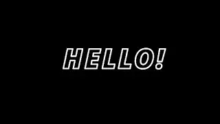 Promo video with just typography