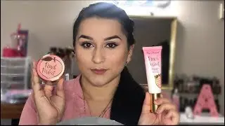Too Faced Peach Perfect Foundation & Powder Review | Adriana Casarez