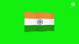 Indian flag green screen