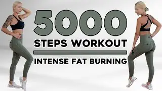 5000 Steps KNEE FRIENDLY Calorie Killer Walking Workout 🔥 5k Step Challenge Cardio Workout
