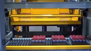 TopTier palletizer beer can application - Robopac USA