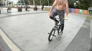 Shaun Jarvis BMX Flatland session at Perth Concert hall 23rd May 2018