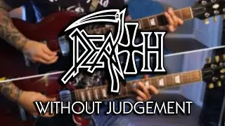 Without Judgement - DEATH - Guitar Cover [Split Screen + Solos 4K HD]